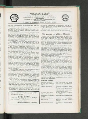 Wir warnen vor giftigen Pflanzen