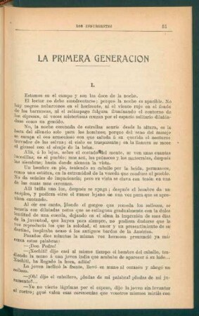 La primera generación