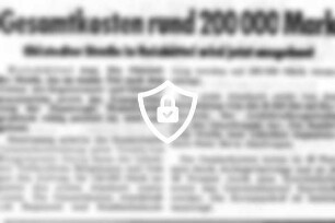 Gesamtkosten rund 200000 [Name maskiert]