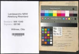 Entnazifizierung Otto Willmes , geb. 27.02.1906 (Strickmeister)