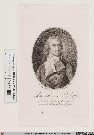 Bildnis Joseph Friedrich Retzer (1810 Frhr. von)
