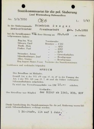 Seeger, Friedrich