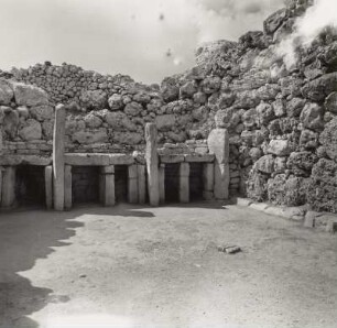 Malta. Mgarr. Tempelanlage Ta' Hagrat, Nordtempel