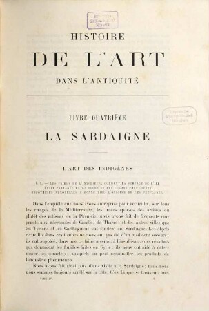 Histoire de l'art dans l'antiquité : Égypte, Assyrie, Perse, Asie mineure, Grèce, Étrurie, Rome, 4