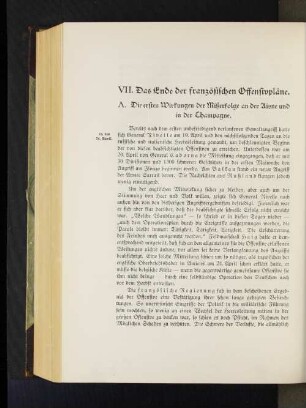 VII. Das Ende der französischen Offensivpläne.