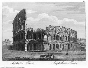 Les monumens plus célebres de Rome ancienne et les quatre basiliques principales de Rome moderne, Tav. 13: Anfiteatro Flavio (Colosseo)