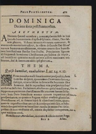 Dominica Decima sexta post Pentecosten.