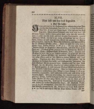 XLVII. Nun laßt uns den Leib begraben