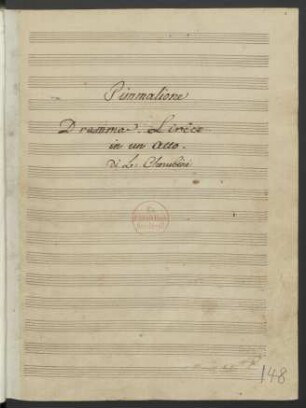 Pimmalione; V (4), Coro, Coro maschile, orch