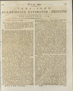 Num. 284. Den 27. November 1804