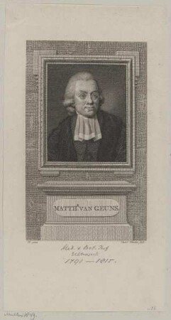 Bildnis des Matth. van Geuns