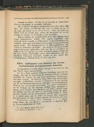 XXVI. Instrumente zum Studium der Farbenempfindlichkeit photographischer Schichten.