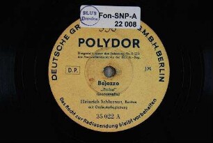 Bajazzo : "Prolog" / (Leoncavallo)