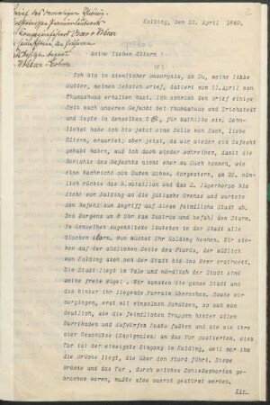 Kolding, 22.4.1849