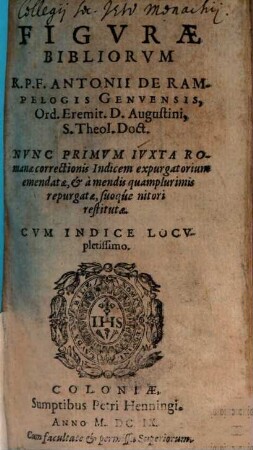 Antonii de Rapelogis Figurae bibliae