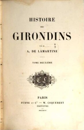 Histoire des Girondins, 2