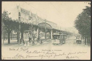 Ansichtskarte Skalitzer Straße mit Hochbahn [2/2]
