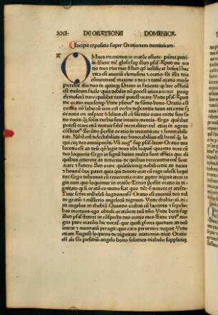 181v-189v, XXI. Incipit expositio super Orationem dominicam.