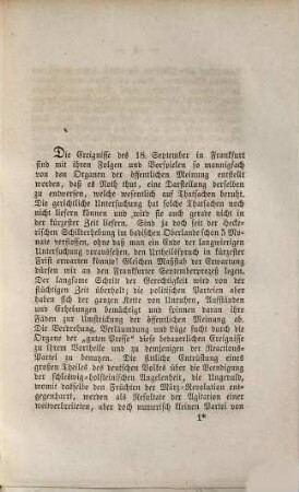 Der achtzehnte September in Frankfurt : im Auftrage des Clubbs der Linken vom Deutschen Hofe und vom Donnersberge, geschildert