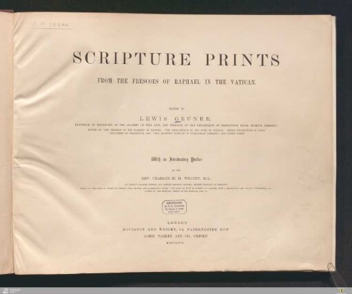 Scripture prints from the frescoes of Raphael in the Vatican
