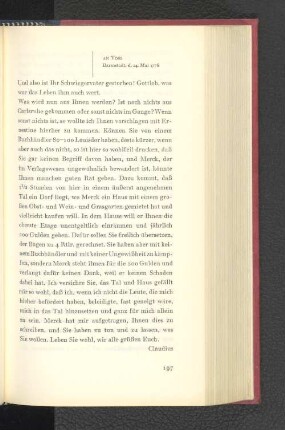 An Voss Darmstadt, den 24. Mai 1776