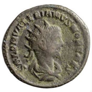 Münze, Antoninian, 256 n. Chr.
