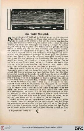 31: Ins fünfte Kriegsjahr!