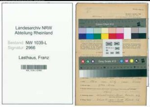 Entnazifizierung Franz Lasthaus , geb. 18.11.1919 (Chemiearbeiter)