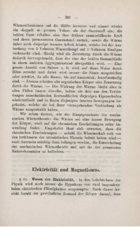 Elektricität und Magnetismus.