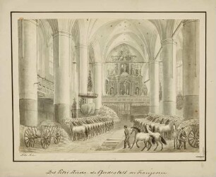 Die Petri Kirche als Pferdestall der Franzosen