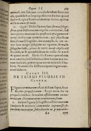 Caput III. De Tribus Figuris In Genere.