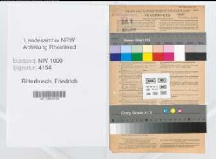 Entnazifizierung Friedrich Ritterbusch, geb. 09.06.1893 (Beamter)