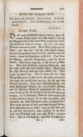 Sieben und funfzigster Brief.