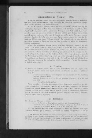 Versammlung zu Wismar. - 1285.