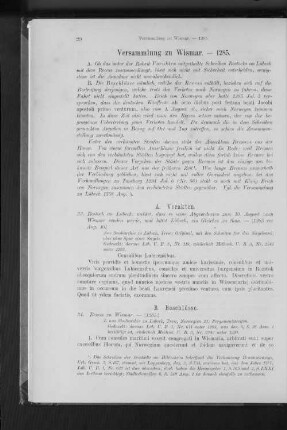 Versammlung zu Wismar. - 1285.