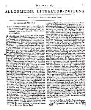 Reichard, H. A. O.: Handbuch für Reisende aus allen Ständen. 2. verm., verb. und berichtigte Aufl. Leipzig: Weygand 1793