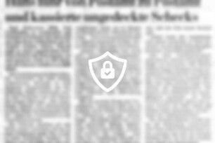 [Name maskiert] von Postamt zu Postamt und kassiert ungedeckte Schecks