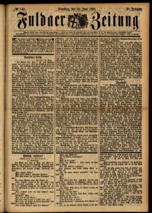 Ausgabe vom Samstag, den 24. Juni 1893.