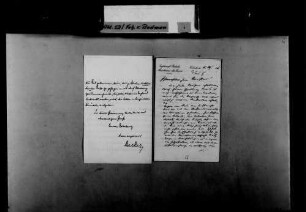 Karl Weingärtner, Karlsruhe, an Heinrich von und zu Bodman: Ermittlungen bzgl. der Rede von Josef Duffner; Gebührenstreit von [Hans?] Thoma, 15.08.1911.