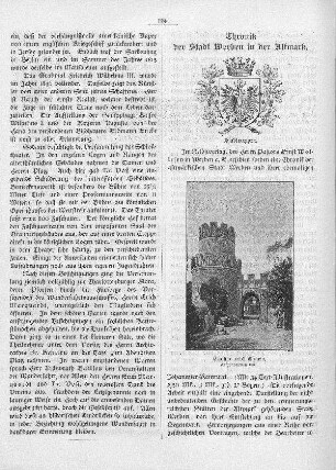 Chronik der Stadt Werben in der Altmark