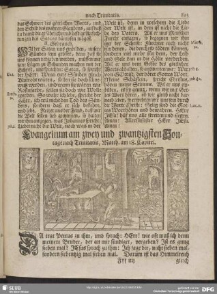 [Evangelium und Epistel am zwey und zwantzigsten Sontage nach Trinitatis]