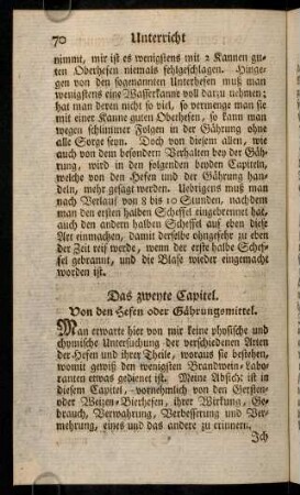 70-77, Zweytes Capitel
