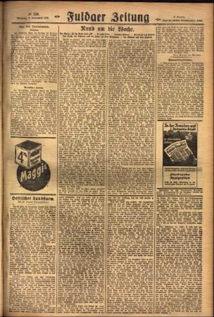 Zweite Ausgabe vom Sonntag, den 07. November 1926.