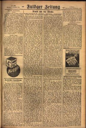 Zweite Ausgabe vom Sonntag, den 07. November 1926.