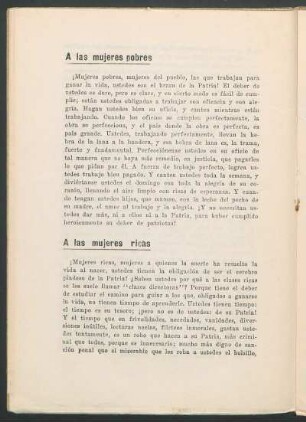A las mujeres pobres