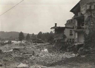 Pirna nach dem verheerenden Hochwasser vom 24. Juli 1957