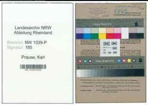 Entnazifizierung Karl Prause , geb. 03.04.1900 (Beamter)