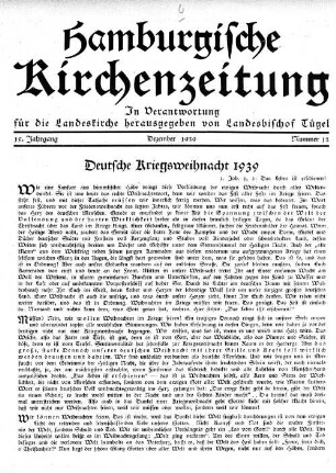 Deutsche Kriegsweihnacht 1939