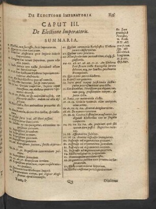 Caput III. De Electione Imperatoris
