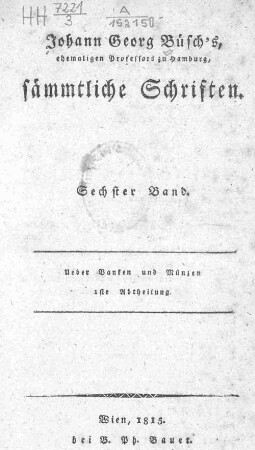 6: Ueber Banken und Münzen : Abtheilung 1